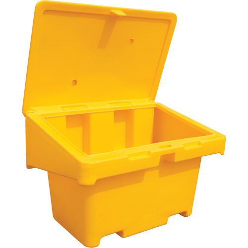 Contenants pour sel & sable SOS, Avec Moraillon, 42" x 29" x 30", 11 pi³, Jaune Toolneeds Inc.