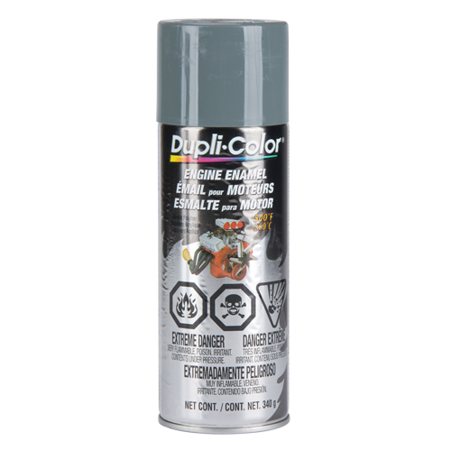 Engine Enamel Paint with Ceramic, New Ford Grey, Gloss, 12 oz., Aerosol Can Toolneeds Inc.