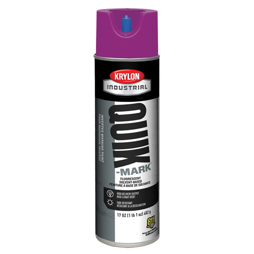 Peinture de marquage industrielle invers&eacute;e &agrave; base de solvant Quik-Mark, 17 oz, Canette a&eacute;rosol Toolneeds Inc.
