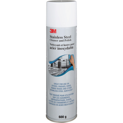 Nettoyant et produit &agrave; polir pour l'acier inoxydable, 21,5 oz., Canette a&eacute;rosol Toolneeds Inc.