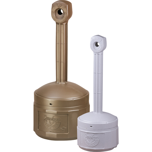 Smokers Cease-Fire&reg; Cigarette Butt Receptacle, Free-Standing, Plastic, 4 US gal. Capacity, 38-1/2" Height Toolneeds Inc.
