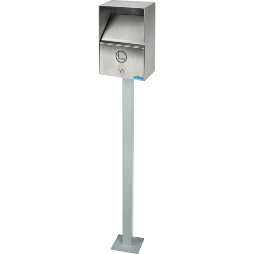 Smoking Receptacles, Wall-Mount, Stainless Steel, 3.3 Litres Capacity, 13-1/2" Height Toolneeds Inc.