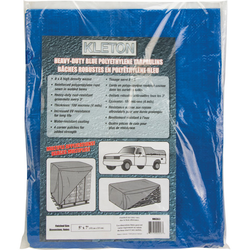 B&acirc;che, Standard, Bleu, 7' x 5' x 4 mils Toolneeds Inc.