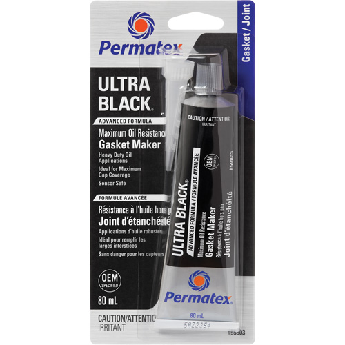 Ultra Black&reg; Gasket Maker, Tube, Black Toolneeds Inc.