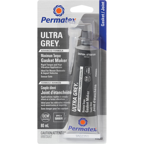 Compos&eacute; &agrave; joints Ultra Grey, Tube, 80 ml, -54°C - 260°C/-65°F - 500°F Toolneeds Inc.