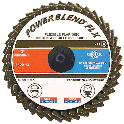 POWERBLEND FLX Roll-on Flap Disc, 2" x Type R, Z40 Grit, Zirconia Alumina Toolneeds Inc.