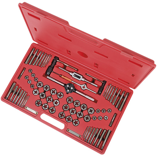 Jeu de tarauds et fili&egrave;res SAE/m&eacute;trique en alliage de premi&egrave;re qualit&eacute;, 76 Morcea Toolneeds Inc.