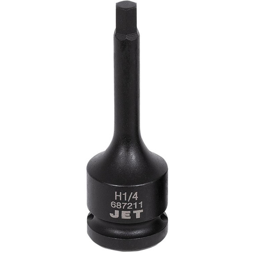 Impact Bit Socket, Hex, 1/4" x 3" L, 1/2" Drive Toolneeds Inc.