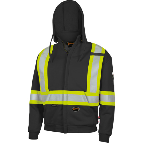 337SF Flame-Resistant Zip Style Hoodie, Men's, Small, Black, 22 cal/cm² Toolneeds Inc.