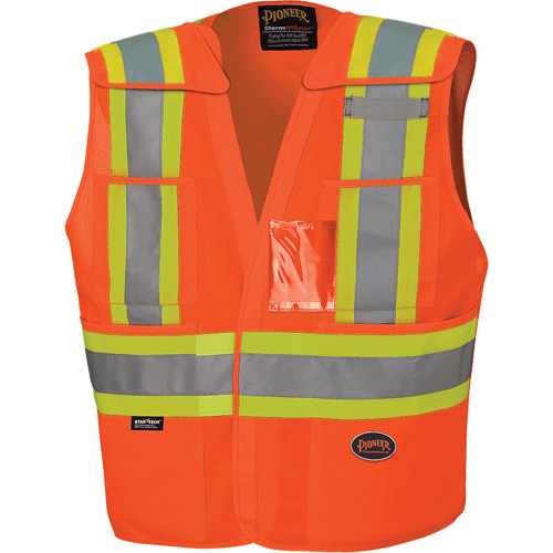 6930 Veste de s&eacute;curit&eacute; d&eacute;tachable &agrave; &eacute;paules tombantes, Orange haute visibilit&eacute;, Grand/T-Grand, Polyester Toolneeds Inc.