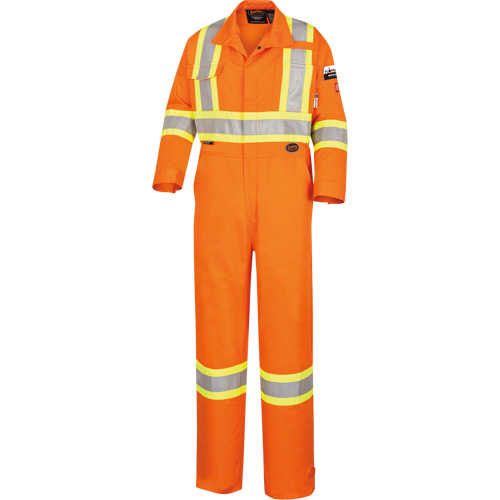 5555 High Visibility FR Rated & Arc Rated Safety Coveralls, Size 36, High Visibility Orange, 11 cal/cm² Toolneeds Inc.