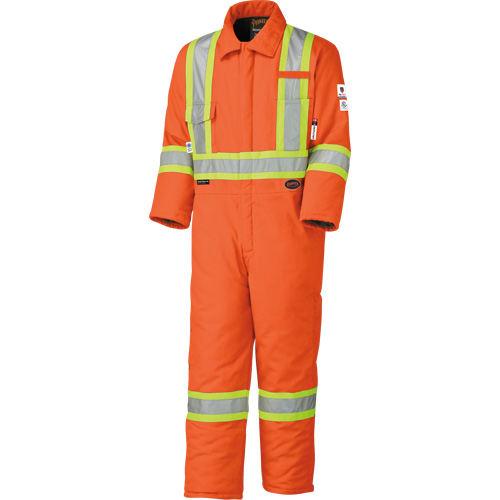 5532A High Visibility FR Rated & Arc Rated Safety Coveralls, Size 2X-Large, High Visibility Orange, 58 cal/cm² Toolneeds Inc.
