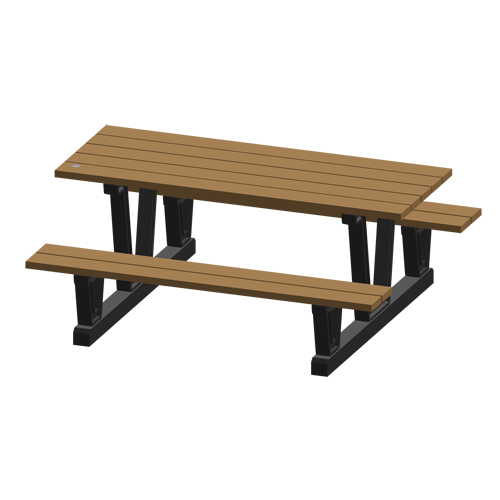 Tables de pique-nique d'ext&eacute;rieur en plastique recycl&eacute;, 72" lo x 60-5/16" la, S&eacute;quoia Toolneeds Inc.