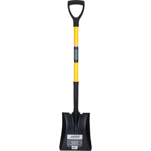Square Point Shovel, Fibreglass, Tempered Steel Blade, D-Grip Handle, 32-1/2" Long Toolneeds Inc.
