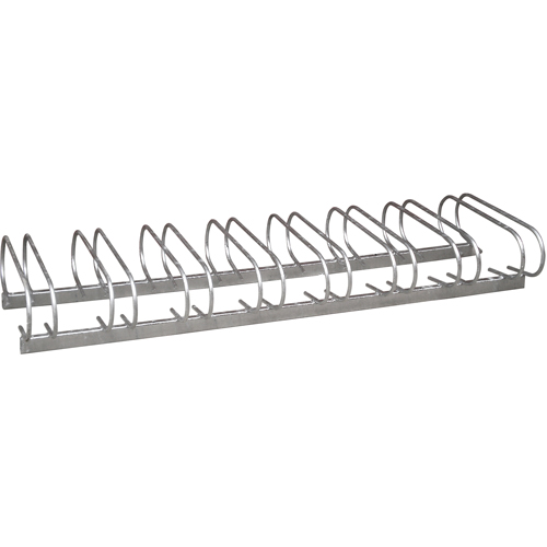 Style Bicycle Rack, Galvanized Steel, 8 Bike Capacity Toolneeds Inc.