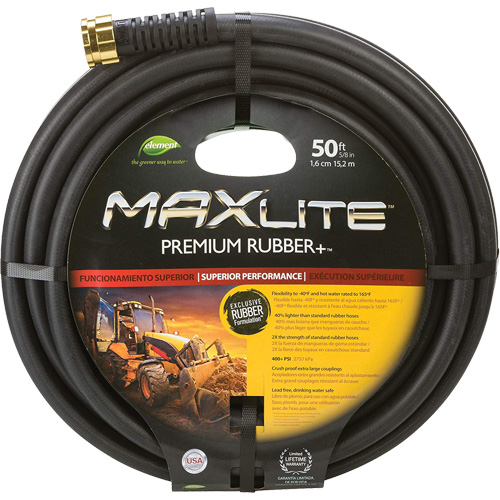 Commercial Duty Hoses, Rubber, 5/8" dia. x 50' Toolneeds Inc.