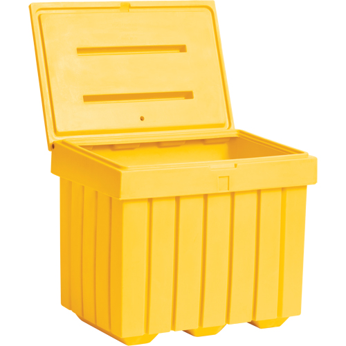 Economy Salt Sand Storage Container, 32" x 23" x 27-1/2", 10 cu. Ft., Yellow Toolneeds Inc.