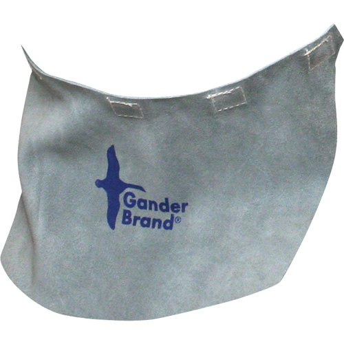 Gander Brand Split Leather Welding Helmet Bib, Pearl Grey Toolneeds Inc.