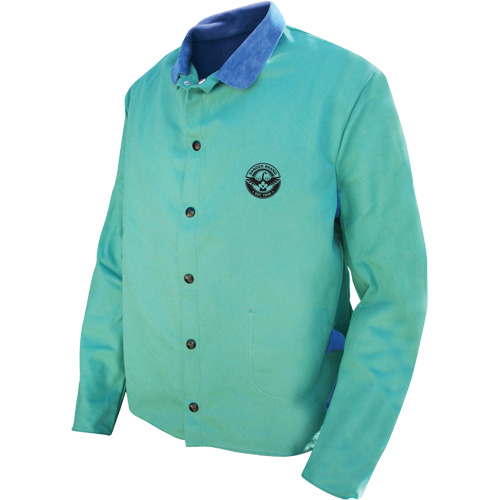 Veste de soudage Gander Brand Banox FR, Coton/Cuir, 2T-Grand, Vert Toolneeds Inc.