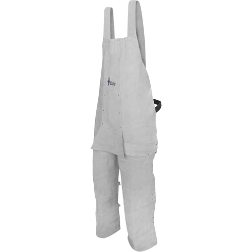 Leather Welding Apron, Split-Leg Bib, Pearl Grey Toolneeds Inc.