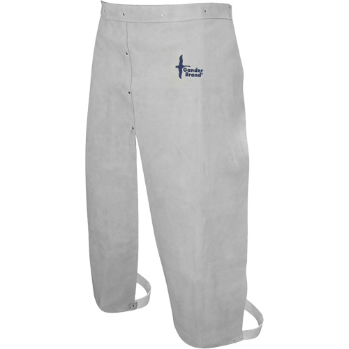 Tablier de soudage en cuir, Taille &agrave; jambes fendues, 32" lo, Gris perle Toolneeds Inc.