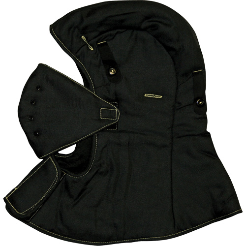 CarbonX&reg; FR Hardhat Liner with Face Mask, Black, Cotton/Jersey/Twill Toolneeds Inc.
