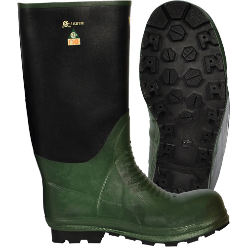 Bottes Journeyman, Caoutchouc, Embout Acier, Pointure 8, Semelle R&eacute;sistant aux perforations Toolneeds Inc.
