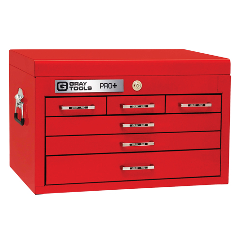 PRO+ Series Top Chest, 26" W, 6 Drawers, Red Toolneeds Inc.