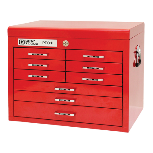 PRO+ Series Top Chest, 26" W, 9 Drawers, Red Toolneeds Inc.