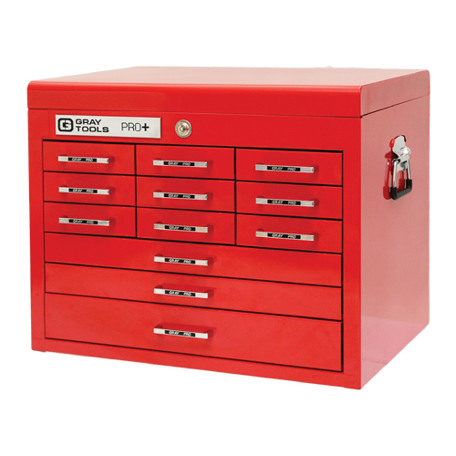PRO+ Series Top Chest, 26" W, 12 Drawers, Red Toolneeds Inc.