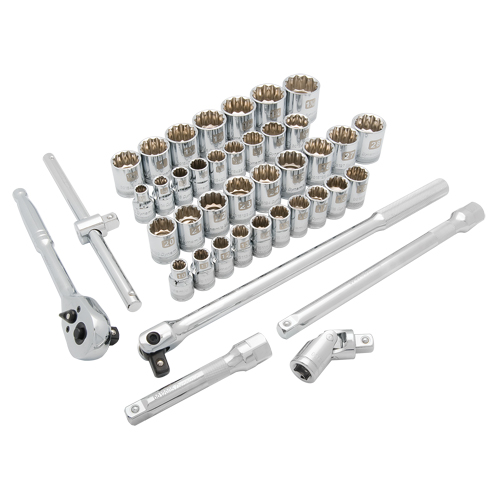 Jeu de douilles SAE/m&eacute;triques, 41 Mcx, Prise de 1/2" Toolneeds Inc.