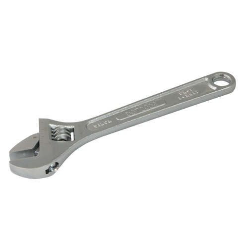 Adjustable Wrench, 12" L, 1-1/2" Max Width, Chrome Toolneeds Inc.
