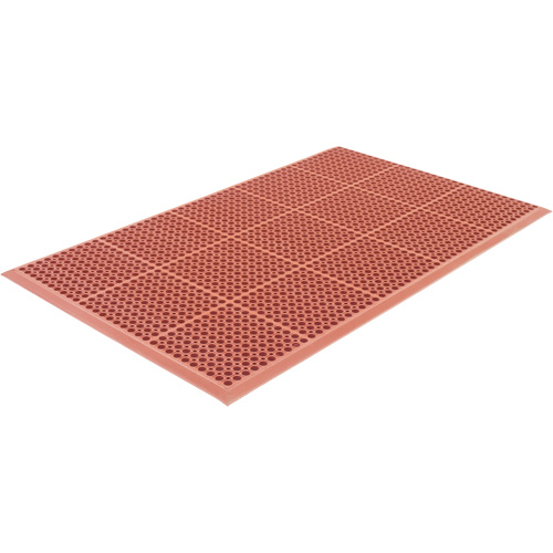 Competitor Series Mats, Slotted, 3' x 5' x 7/8", Orange, Natural Rubber Toolneeds Inc.