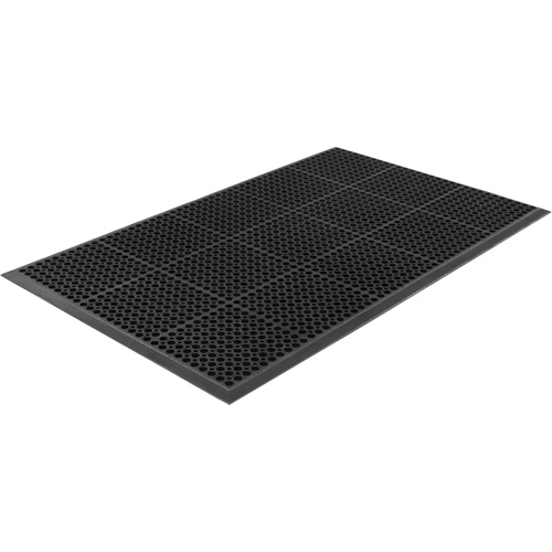 Tapis de s&eacute;rie Competitor, &agrave; fentes, 3' x 5' x 7/8", Noir, Caoutchouc naturel Toolneeds Inc.