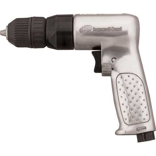 Reversible Air Drill, 4 CFM, 1/4" NPTF, 93 dBA, 3/8" Chuck, Keyless Toolneeds Inc.