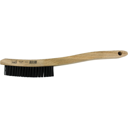 Brosse &agrave; r&eacute;curer &agrave; manche courb&eacute;, Acier, 3 x 19 rangs de fils, Longueur 13-3/4" Toolneeds Inc.