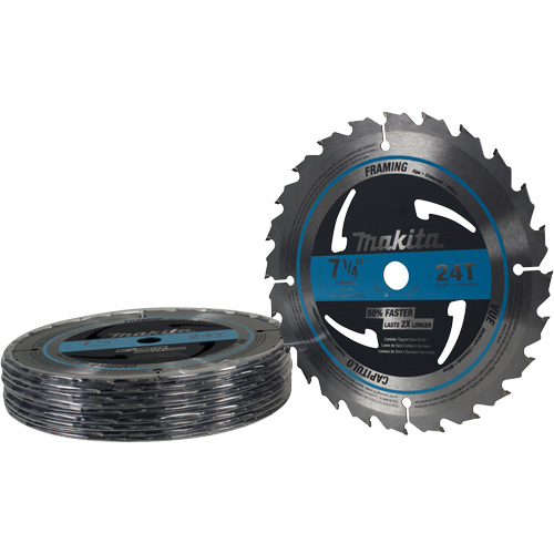 Lame de scie circulaire pour charpente &agrave; pointes au carbure, 7-1/4", 24 dents, Pour Bois Toolneeds Inc.