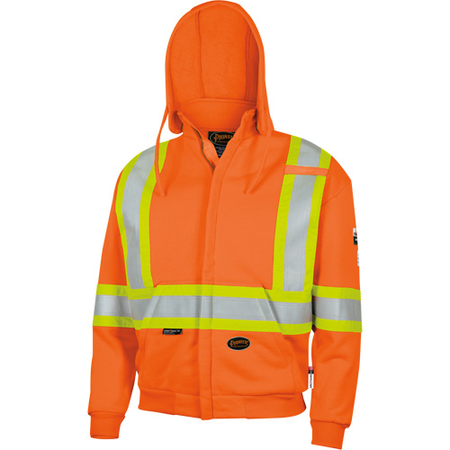 338SF Flame-Resistant Zip Style Hoodie, Men's, X-Large, High Visibility Orange, 22 cal/cm² Toolneeds Inc.