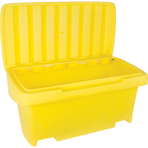 Contenant de rangement robuste pour l'ext&eacute;rieure pour sel et sable, 24" x 48" x 24", 10 pi³, Jaune Toolneeds Inc.