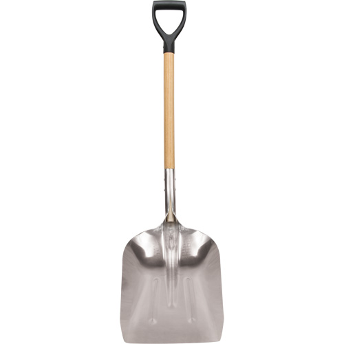 Scoop Shovel, Wood, Aluminum Blade, D-Grip Handle, 24-1/2" Length Toolneeds Inc.