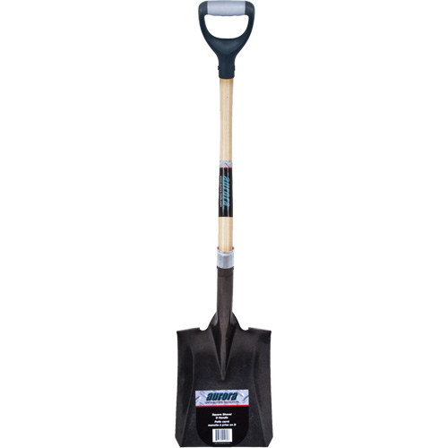 Heavy-Duty Square Shovel, Hardwood, Carbon Steel Blade, D-Grip Handle, 30" Long Toolneeds Inc.
