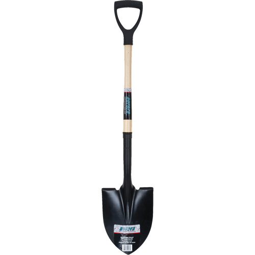 Round Point Shovel, Tempered Steel Blade, Hardwood, D-Grip Handle Toolneeds Inc.