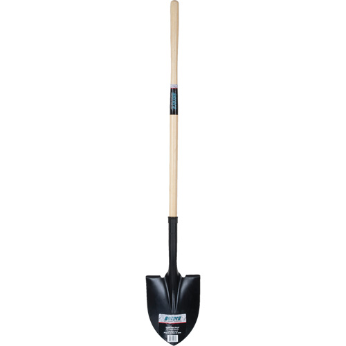 Round Point Shovel, Tempered Steel Blade, Hardwood, Straight Handle Toolneeds Inc.