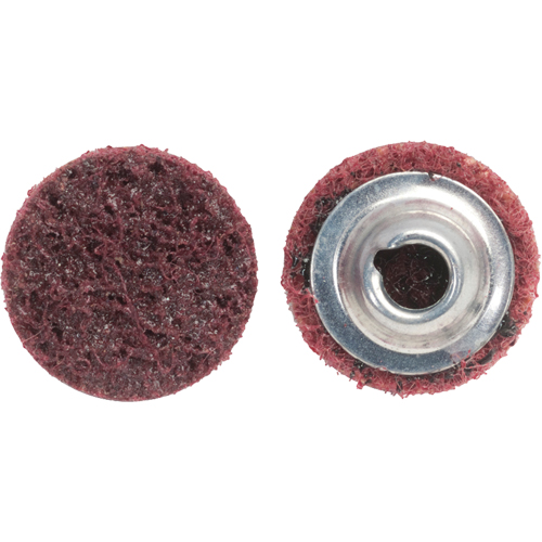 Disque de pr&eacute;paration de surface non tiss&eacute; &agrave; rechange rapide Bear-Tex, 2" dia., Grain Moyen, Oxyde d'aluminium Toolneeds Inc.