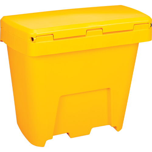 Bacs d'entreposage pour sel & sable, Avec Moraillon, 21" x 27" x 26", 4,24 pi³, Jaune Toolneeds Inc.