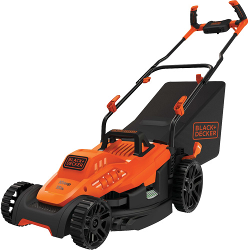 Lawn Mower with Comfort Grip Handle, Push Walk-Behind, Electric, 15" Cutting Width Toolneeds Inc.