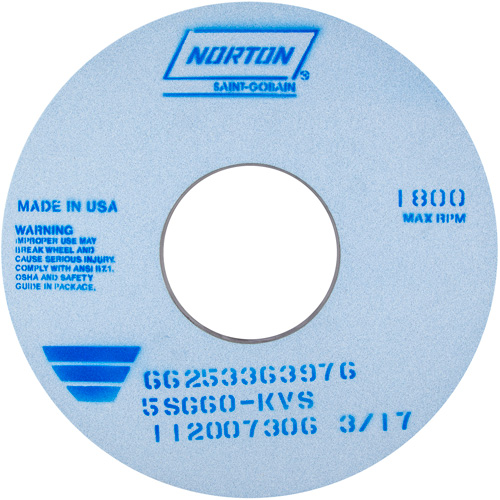 Tool Room Wheel, Type 01, Ceramic Alumina, 14" x 1" Toolneeds Inc.