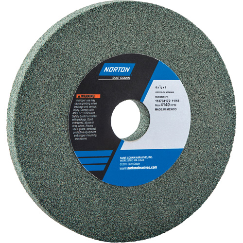 Meules pour rectifieuses d'&eacute;tabli - Meules Gemini, 12" x 2", Arbre de 1-1/4" Toolneeds Inc.