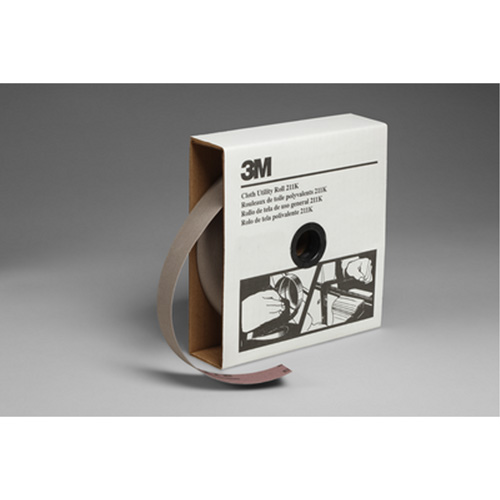 Utility Roll 211K, Aluminum Oxide, 1-1/2" W x 150' L, 220 Grit Toolneeds Inc.