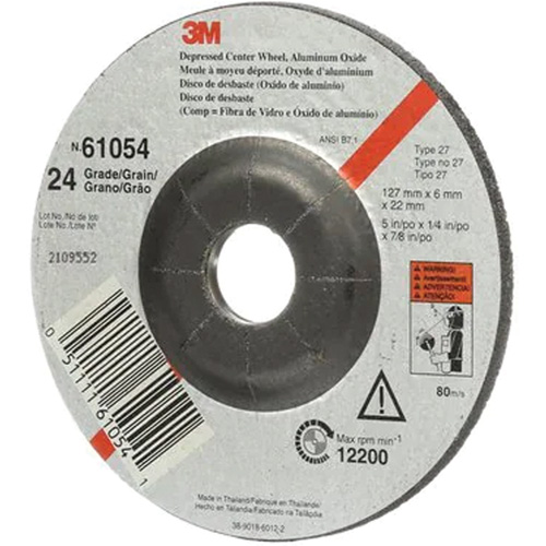 Depressed Centre Grinding Wheel, 5" x 27, Aluminum Oxide Toolneeds Inc.